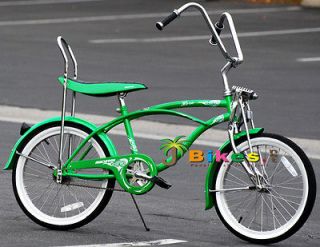   20 Boys Kids lowrider Banana Seat Beach Cruiser Bicycle GREEN bike