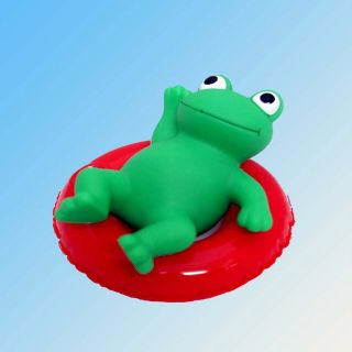 Rubber Frog Toy swim pool float (4.5inches)