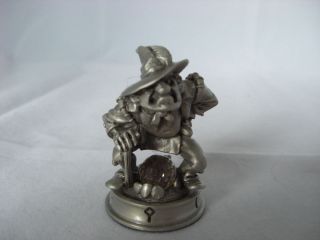 PEWTER DRAM THE LEPRECHAUN CHESS PIECE FROM FANTASY OF THE CRYSTAL 