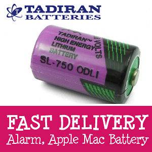 Tadiran 1/2 AA Lithium 3.6V Battery SL 750 Infinate Mac