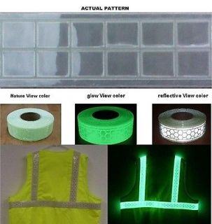 One   5 cm x 44 cm Glow in the Dark and Reflective Tape Strip   R01