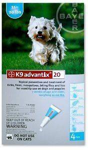 K9 Advantix 20 TEAL for dogs 11   20lbs FLEA JUICE NIB Ships FREE 