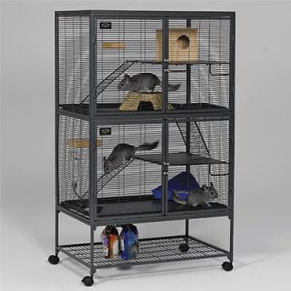 Critter Nation Rat Chinchilla Squirrel Cage Two Story Midwest 162
