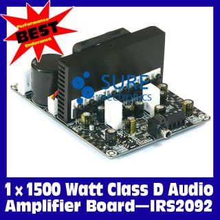 1500Watt Class D Audio Amplifier Board   IRS2092 1500W Mono Power 