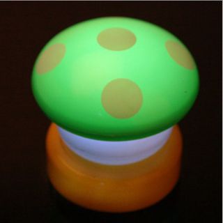 LED Mushroom Press Down Touch Lamp Night Light Gift Green