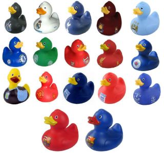 OFFICIAL   FOOTBALL CLUB RUBBER DUCK BATH TIME TOY   NEW GIFT XMAS