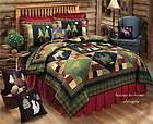   5pc Full Queen or King QUILT SET   LODGE MOOSE BEAR CABIN COMFORTER