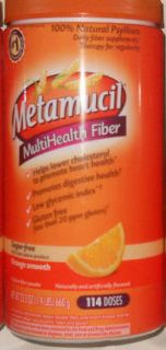 Metamucil Multi Health Fiber Orange Smooth Sugar 114 Doses