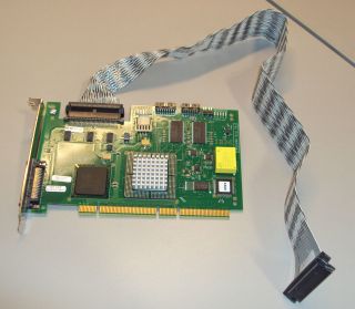   Ultra 160 PCI x SCSI Raid Controller Card W/ 37L0349 68 Pin Cable
