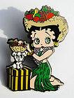   & Ward Betty Boop CARMEN MIRANDA & Dog Pudgy Fruit Hat Collector Pin
