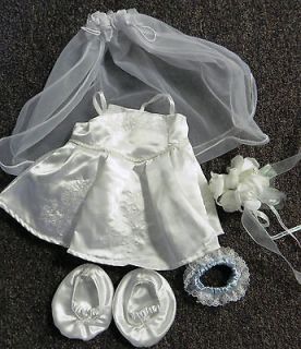 Build a bear Wedding dress & accessories
