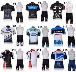   Team bicycle bike Cycling clothing wear shirt jersey+ bibs shorts sets