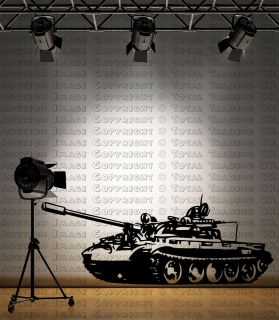 Kids Huge Tank Army Soldier Bedroom Wall Art   1st P&P