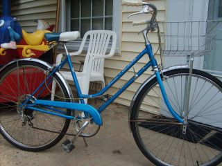 1966 Schwinn Collegiate Blue cruiser 5 speed Vintage Bike bicycle 