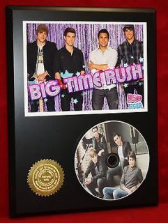 BIG TIME RUSH LTD EDITION PICTURE CD DISC COLLECTIBLE RARE AWARD 