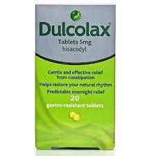 Dulcolax tablets 5mg   bisacodyl   20 tablets   constipation 