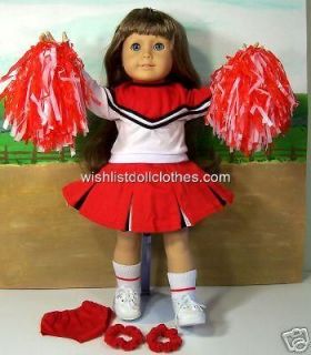   CLOTHES for AMERICAN GIRL 10PC CHEERLEADER + SNEAKERS ~ 