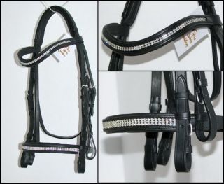 FSS German Crystal BLING Comfort BRIDLE Curve Swing MADE WITH 