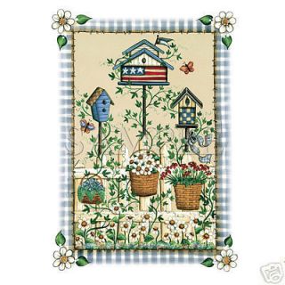Birdhouses and Daisies Tshirt Sizes/Colors