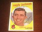 RANDY JACKSON 1959 TOPPS # 394 AUTOGRAPHED SIGNED CARD