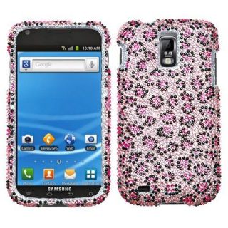 Pink Cheetah Crystal BLING Case Phone Cover for T Mobile Samsung 