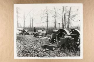 Photo TRACTOR DRIVEN WOOD SAW Early Machines