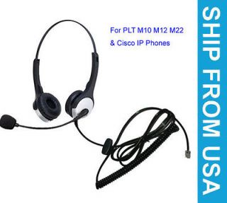Binaural Headset for M12 M22 & Cisco 7931 7941G 7961G 7962G 7965G 