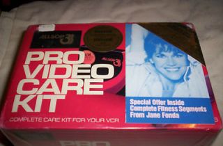   PRO VIDEO CARE KIT (VHS VCR HEAD CLEANER 2 BLANK TAPES DUST COVER