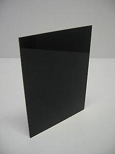   Glossy Black Cast Sheet 420 x 297 x 4.5mm. Perspex glossy black