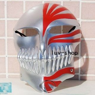 Bleach Ichigo Bankai Cosplay Full Hollow Mask 1pc ~Silver~