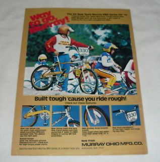 1978 bicycles ad page ~ WAY TO GO Team Murray BMX Series