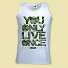 Mans Holiday Hip Hop Music Vest Drake Camouflage YOLO YMCMB Inspired 