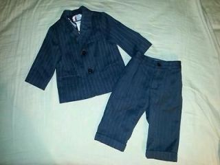 Gymboree Baby Boy Wool Pinstripe Suit 12 18M EUC Holiday Christmas