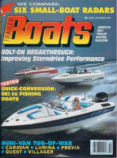 Trailer Boats Magazine October 1993 CompareSix Small Boat Radars
