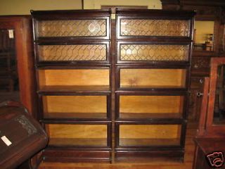 Stack Sectional Bookcase Globe Wernicke Leaded Glass
