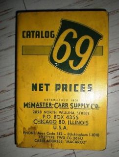 Vintage McMaster Carr Supply Catalog #69 Asbestos Litigation Reference