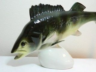 Vintage Royal Dux Bohemia Czechoslovakia​n BASS Fish Figurine Large