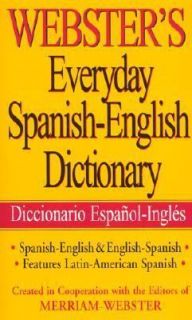 NEW   Websters Everyday Spanish English Dictionary