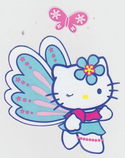 HELLO KITTY BUTTERFLY WALL BORDER SET PEEL & STICK CHARACTER 