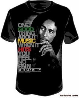 Licensed Bob Marley Good Music Adult Shirt M XXXL