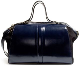 Zara ANTIK LEATHER COMBINED BOWLING BAG   Ref. 8328/104