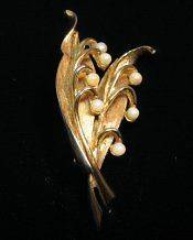 Vintage Marcel Boucher Jewelry Lily of the Valley Pearls C 1960s 