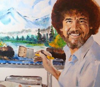   signed dated Bob Ross painting print FINE ART direct from artist