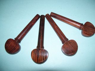 Old Luthier Design Part set of 4 Rosewood Viola Pegs