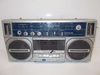   1980s Kenwood Japan CR 100 Boom Box Ghetto Blaster Stereo Radio Tape
