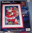 Bucilla JOLLY SANTA Needlepoint Christmas Pillow or Picture Kit 