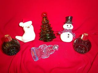   Christmas Ornament Avon perfume bottles TREE, ANGEL, ETC FREE SHIP
