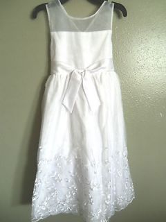 NWT Jona Michelle Flower Girl Wedding Party White Dress
