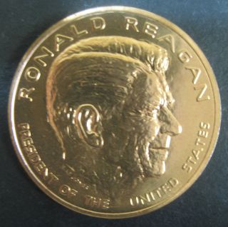Mint President Ronald Reagan Bronze 34 mm Medal