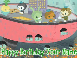 Octonauts   d   Edible Photo Cake Topper   Personalized   $3.00 